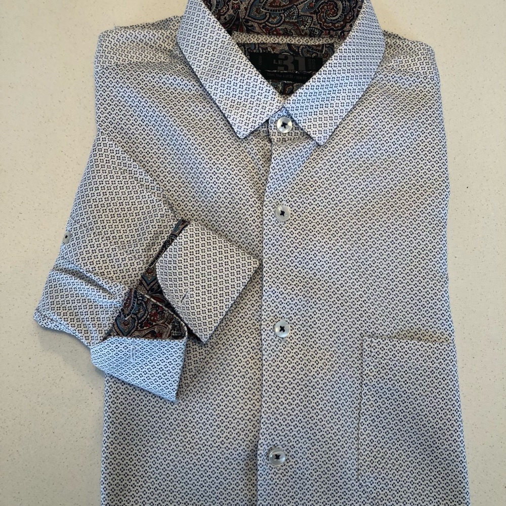 🍉 2/25$ Le 31 Simons slim fit shirt 15 1/2